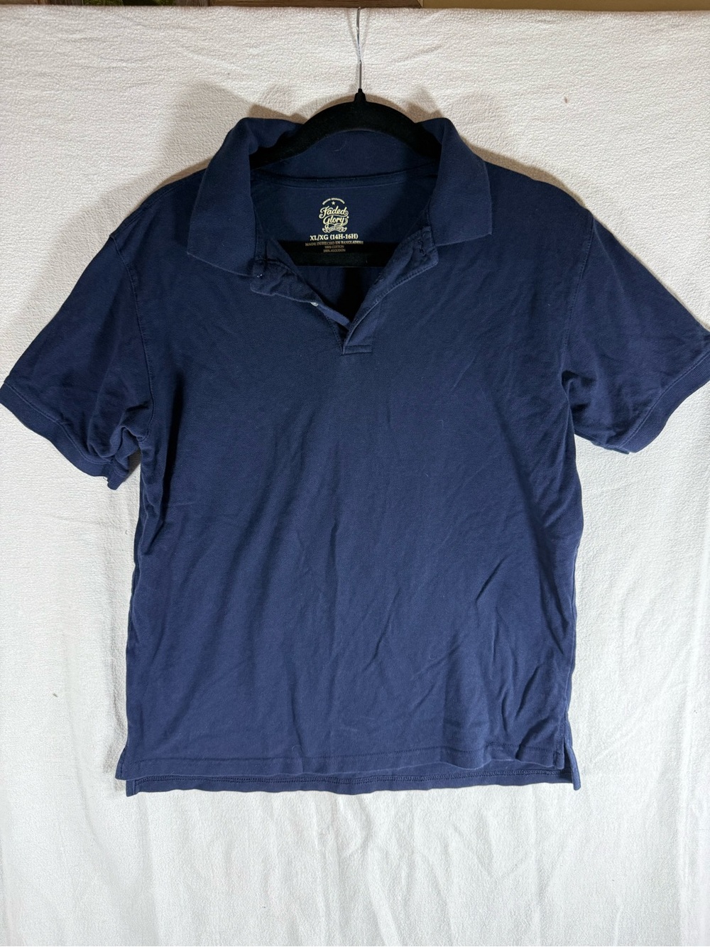 Faded Glory Navy Blue Boys Polo Shirt